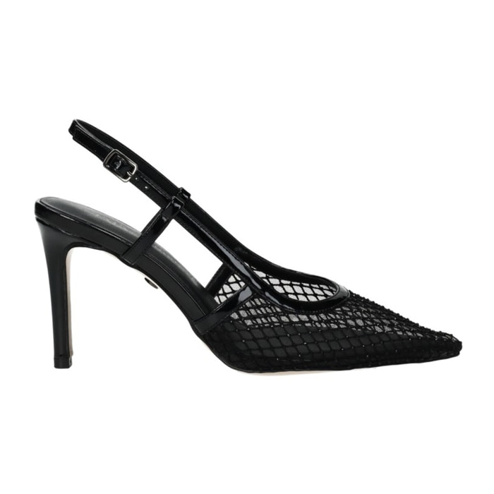 Décolleté sling back Donna Tata Italia Nero