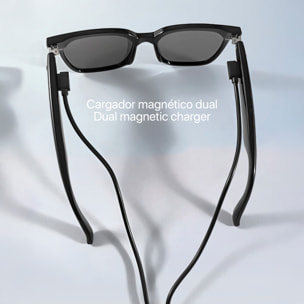 Occhiali intelligenti GS01, chiamata bluetooth, assistente vocale, controllo remoto della fotocamera.