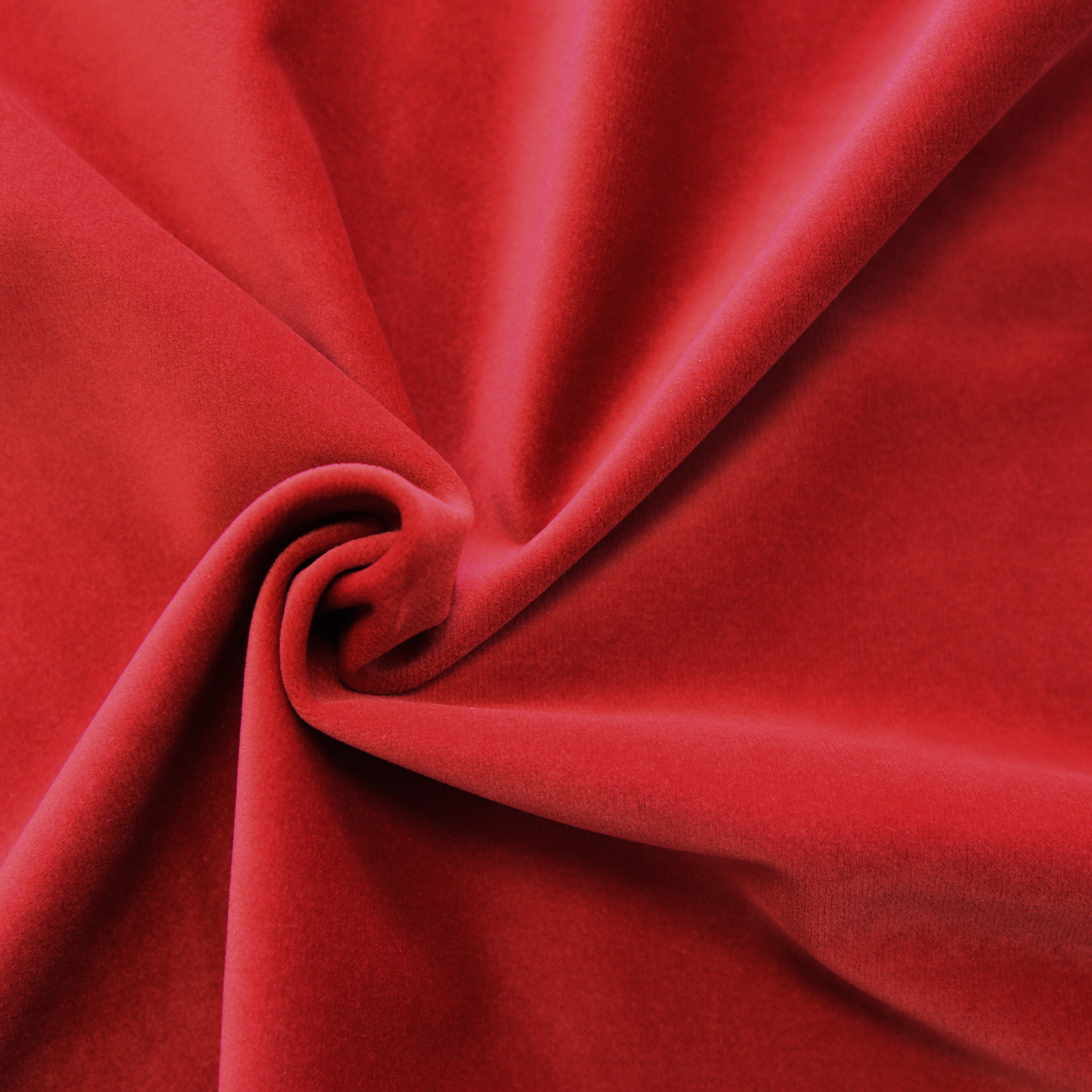 Tissu en velours uni ameublement - Rouge