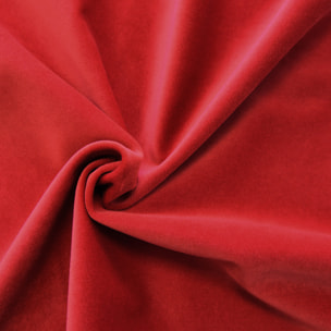 Tissu en velours uni ameublement - Rouge