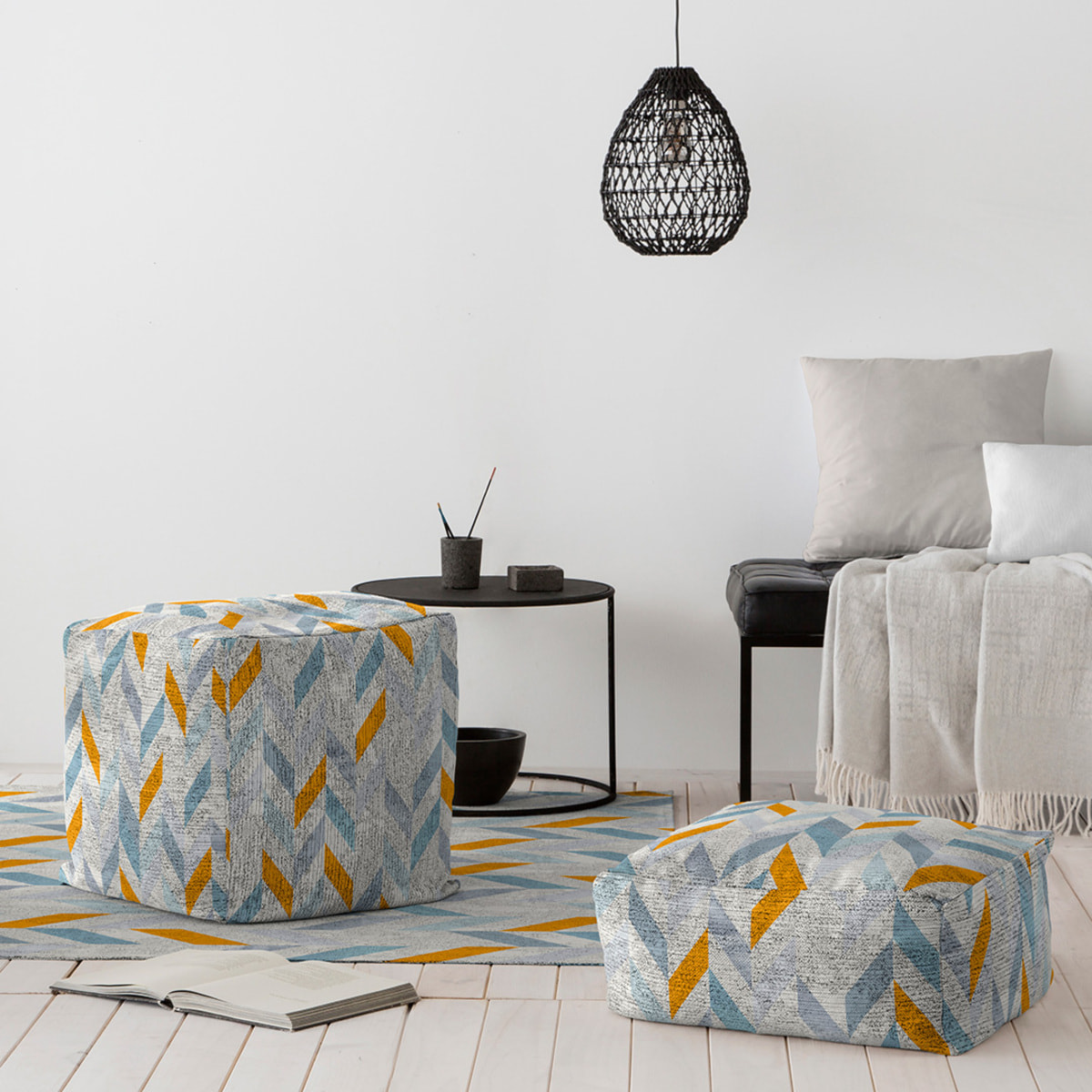 Pouf amovible en coton NAF NAF ENNAES