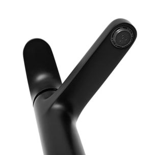 by Siko Mitigeur de lavabo sans tirette ni vidage, noir mat (SATBSDA271PC)