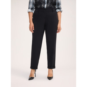 Fiorella Rubino - Pantaloni Balloon con vita elasticizzata - Nero