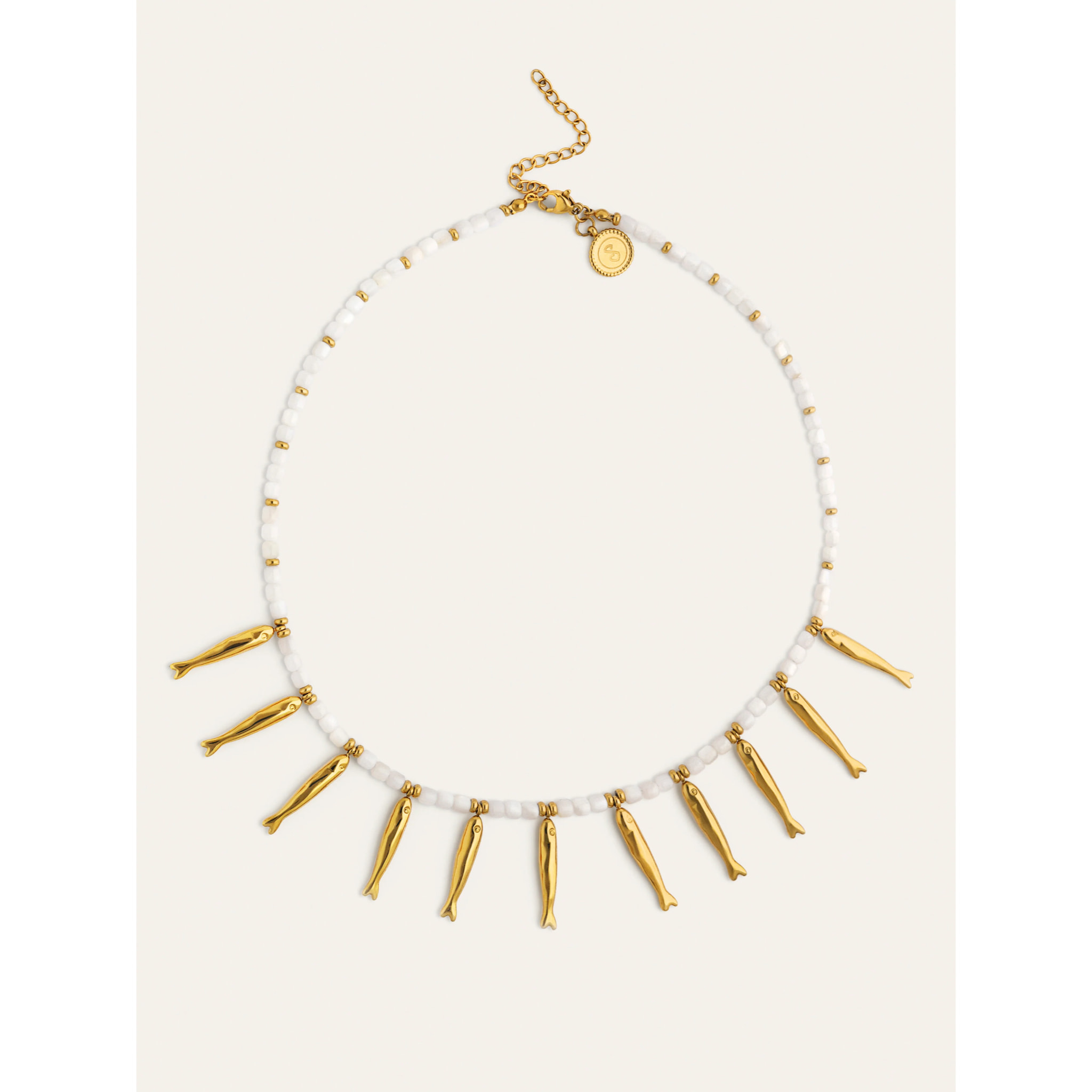 Collar Costa Acero Baño Oro