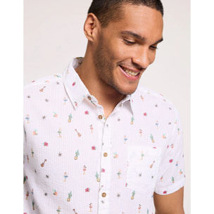 Camisa Manga Corta Blanco - Dansy