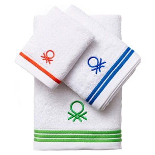 Set 3pc toalla de baño (tocador 30x50cm + manos 50x90cm + baño 70x140cm) 450gsm 100% algodón rainbow be