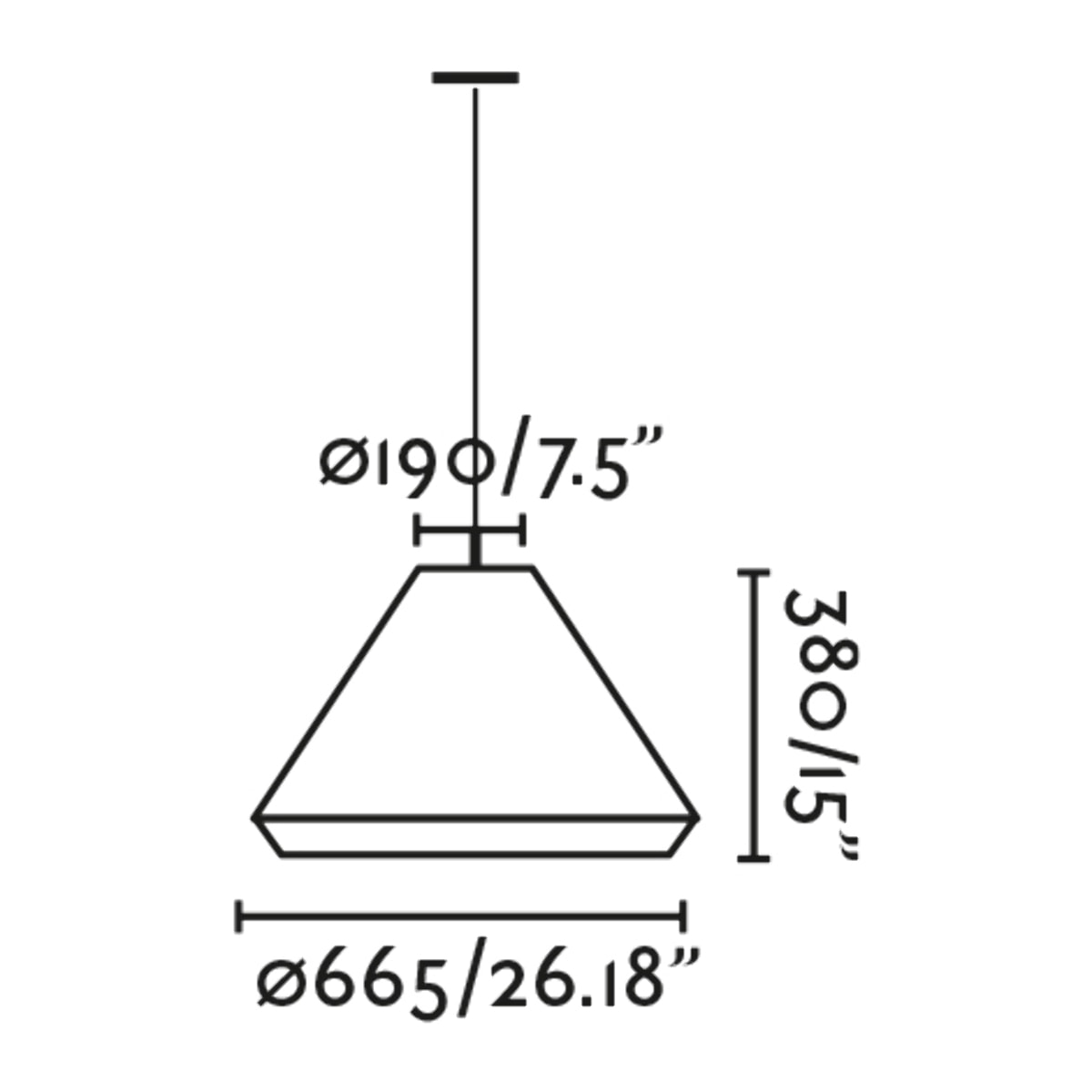 SAIGON OUT C70 Lampada sospensione grigia/beige cone cap