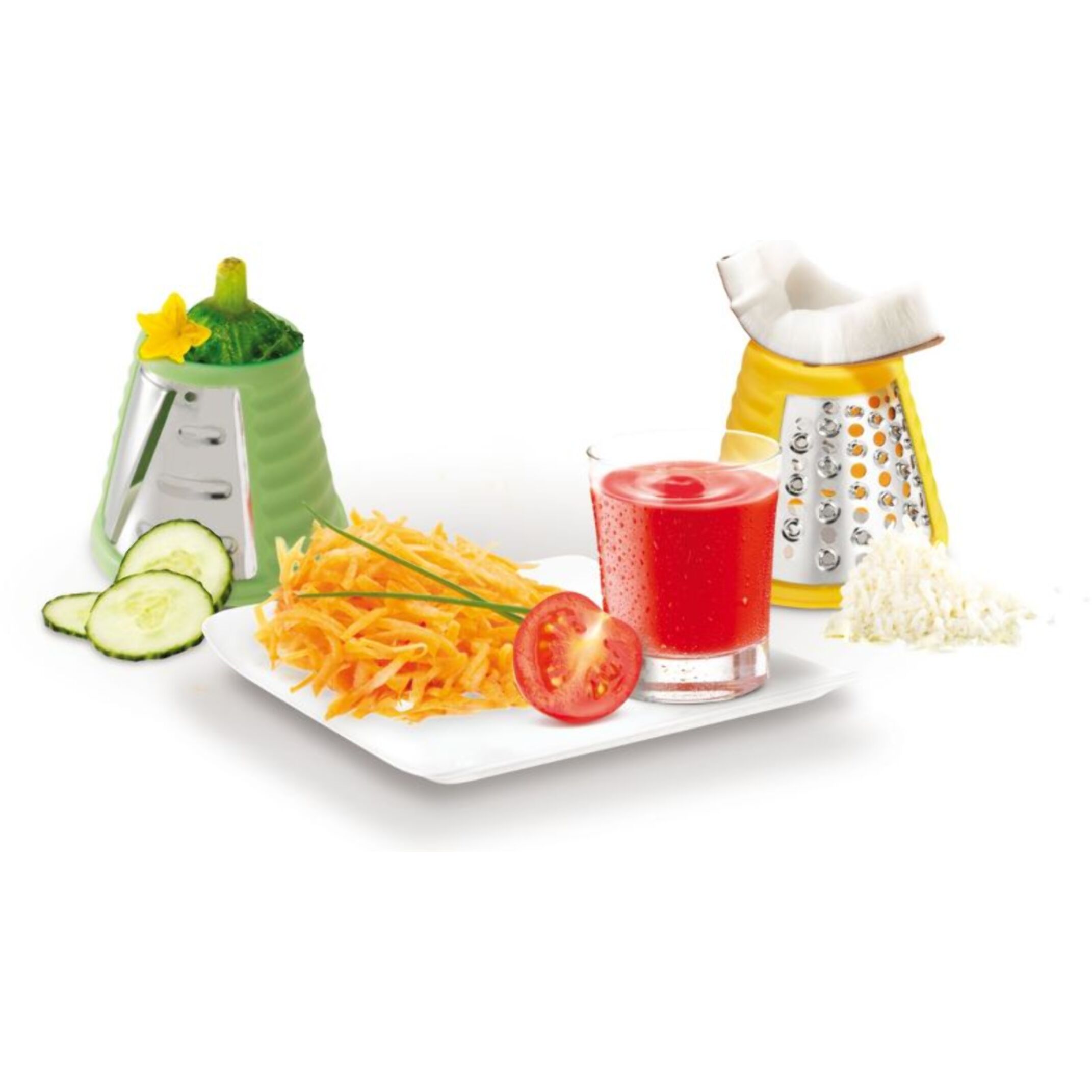 Râpe légumes électrique MOULINEX FRESH EXPRESS NECTAR 4en1 DJ764510