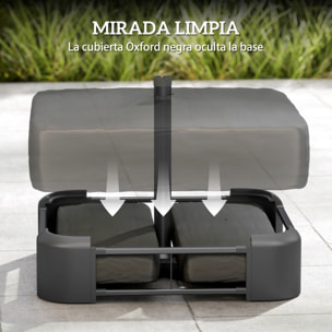 Base para Sombrilla Cuadrada con Funda, Soporte de Parasol con Bolsas de Arena, Pie para Sombrilla con Postes Ø48 mm, Rellenable de Arena 80 kg Arena Húmeda 90 kg, para Jardín, Terraza, Negro