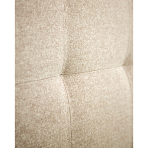 Cabecero tapizado de poliester pliegues en color beige de varias medidas