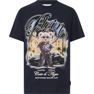 PHILIPP PLEIN Round Neck T-Shirt Teddy Racing
