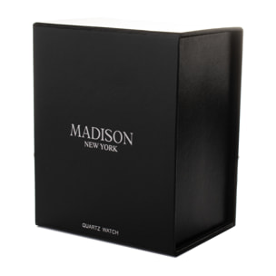 Reloj Madison L711C-AGD Unisex Analogico Cuarzo con Correa de Acero inoxidable