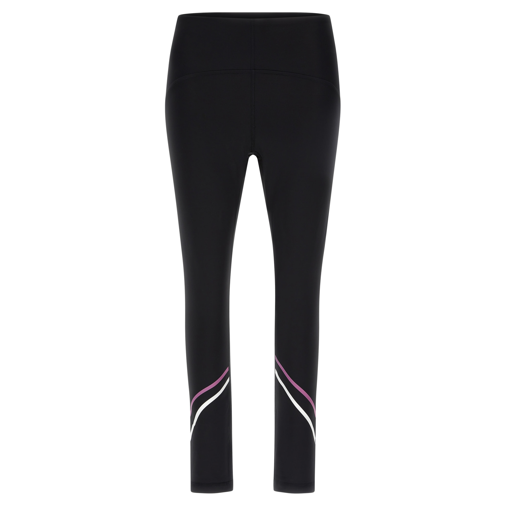 Leggings 7/8 vita super alta con stampe gommate colorate