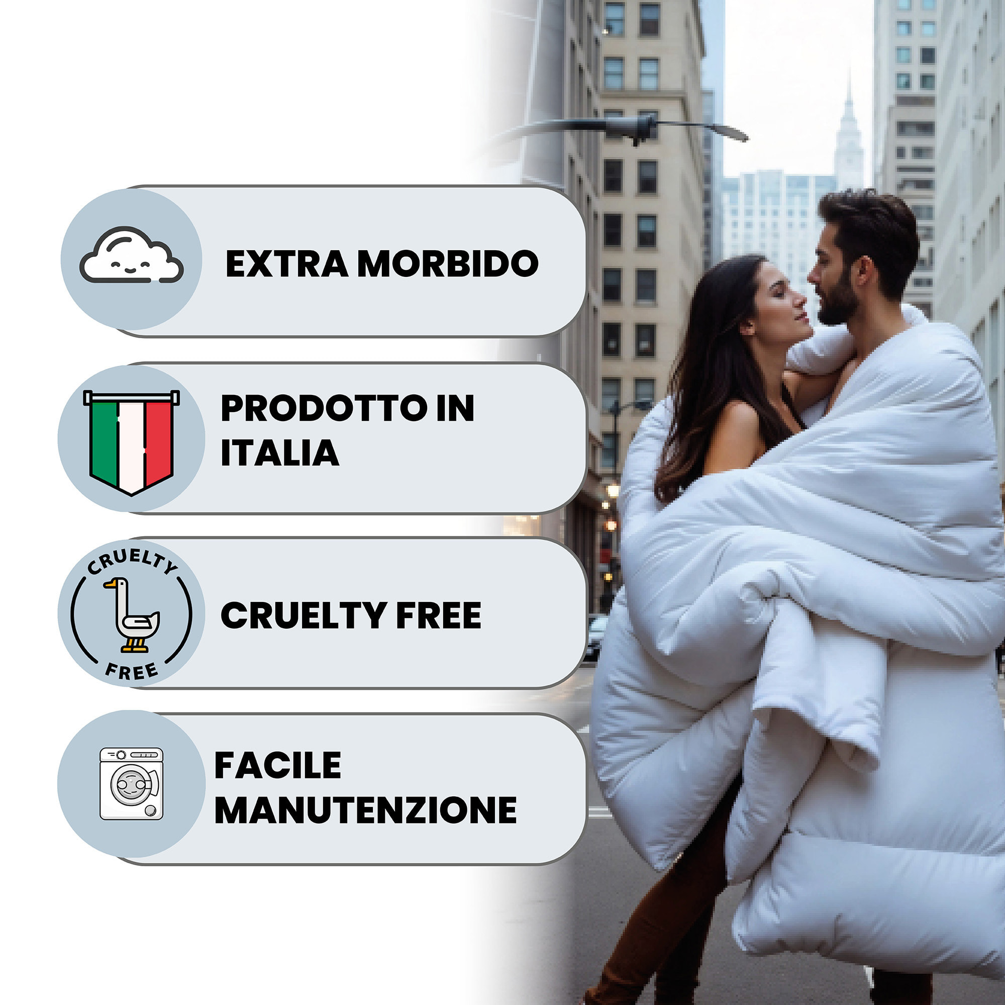 PIUMINO ESTIVO 100 gr PRESTIGE - Made in Italy