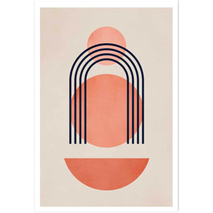 Affiche dessin ""Bauhaus abstrait"" Affiche seule