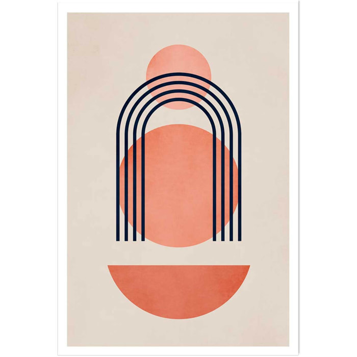 Affiche dessin ""Bauhaus abstrait"" Affiche seule