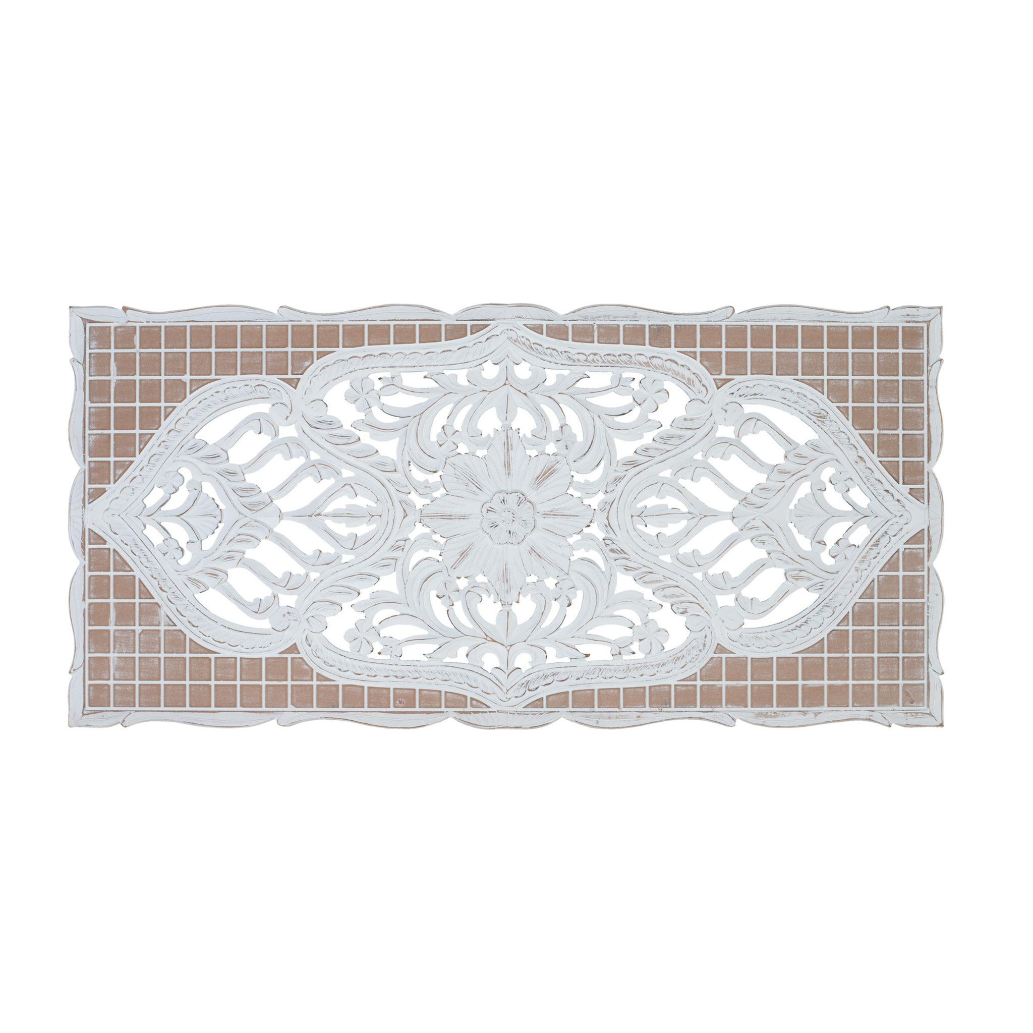 Cabecero de Mdf 166 Cm Estilo Boho Étnico Tallado