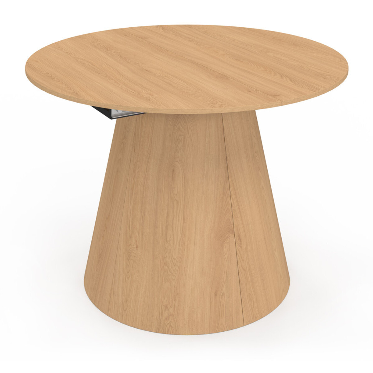 Table à manger ronde extensible Elvis bois Ø110-150cm