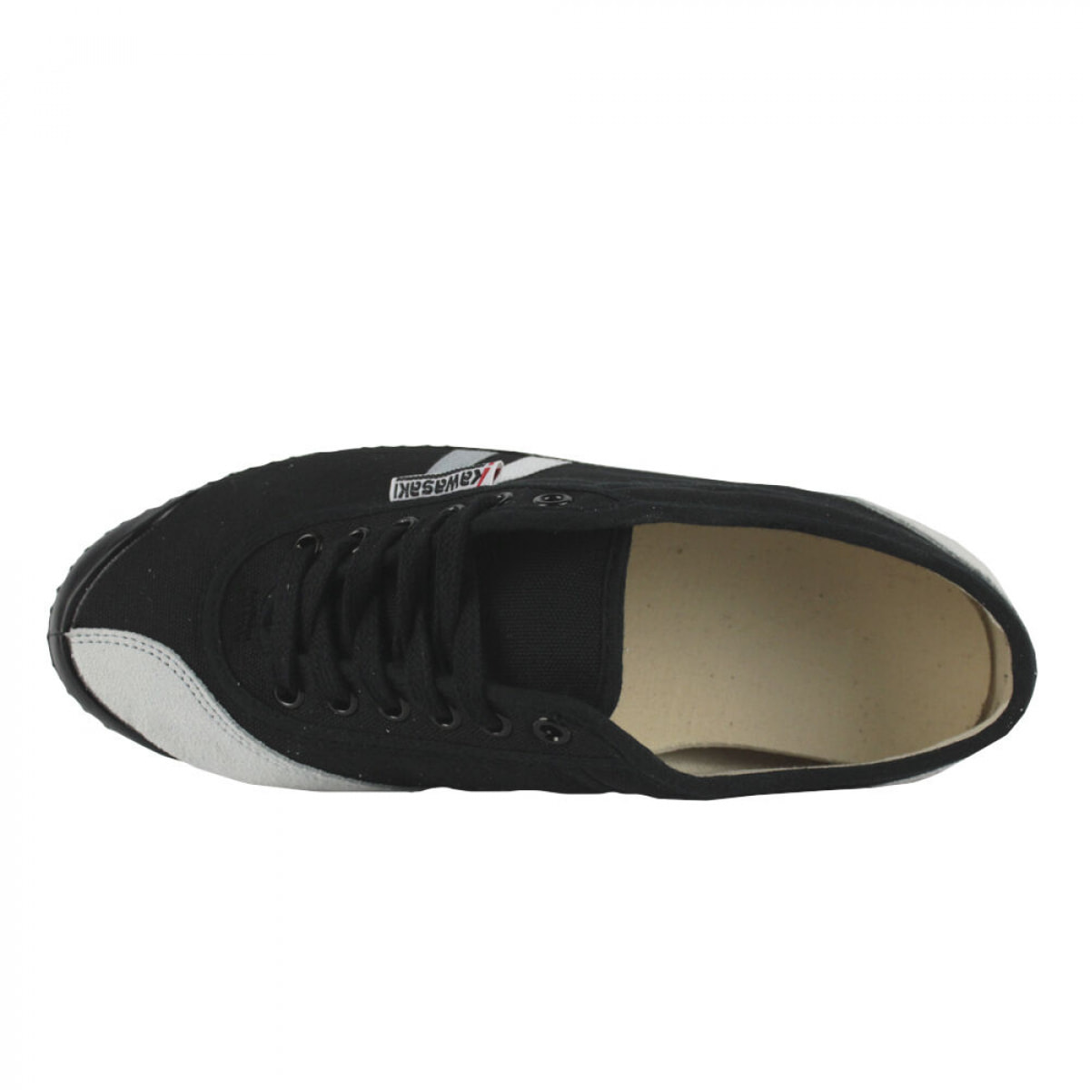 KAWASAKI Retro 23 Canvas Shoe K23 W0260 Black Stripe Black Outsole