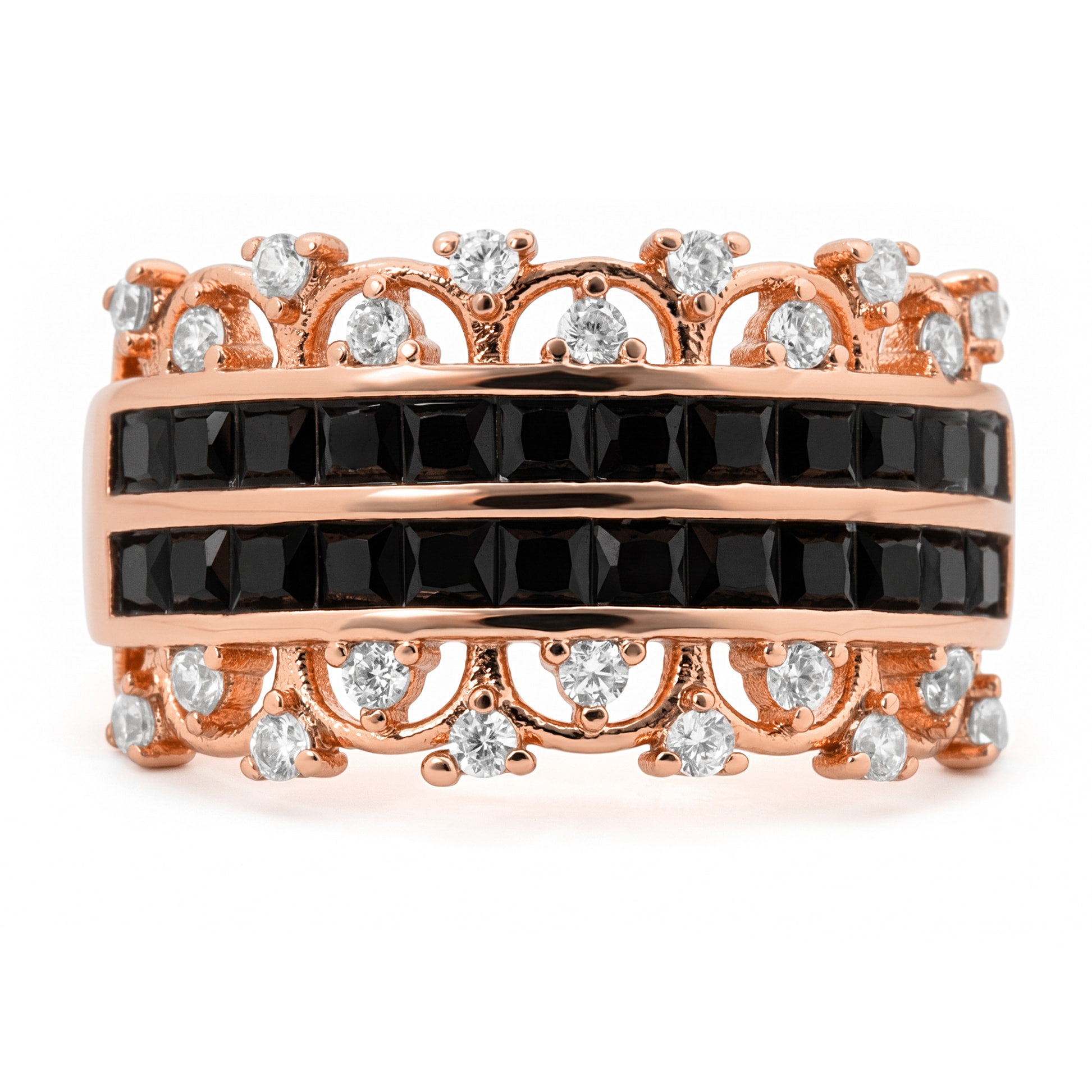 Anillo Phiak acabado oro rosa 18k