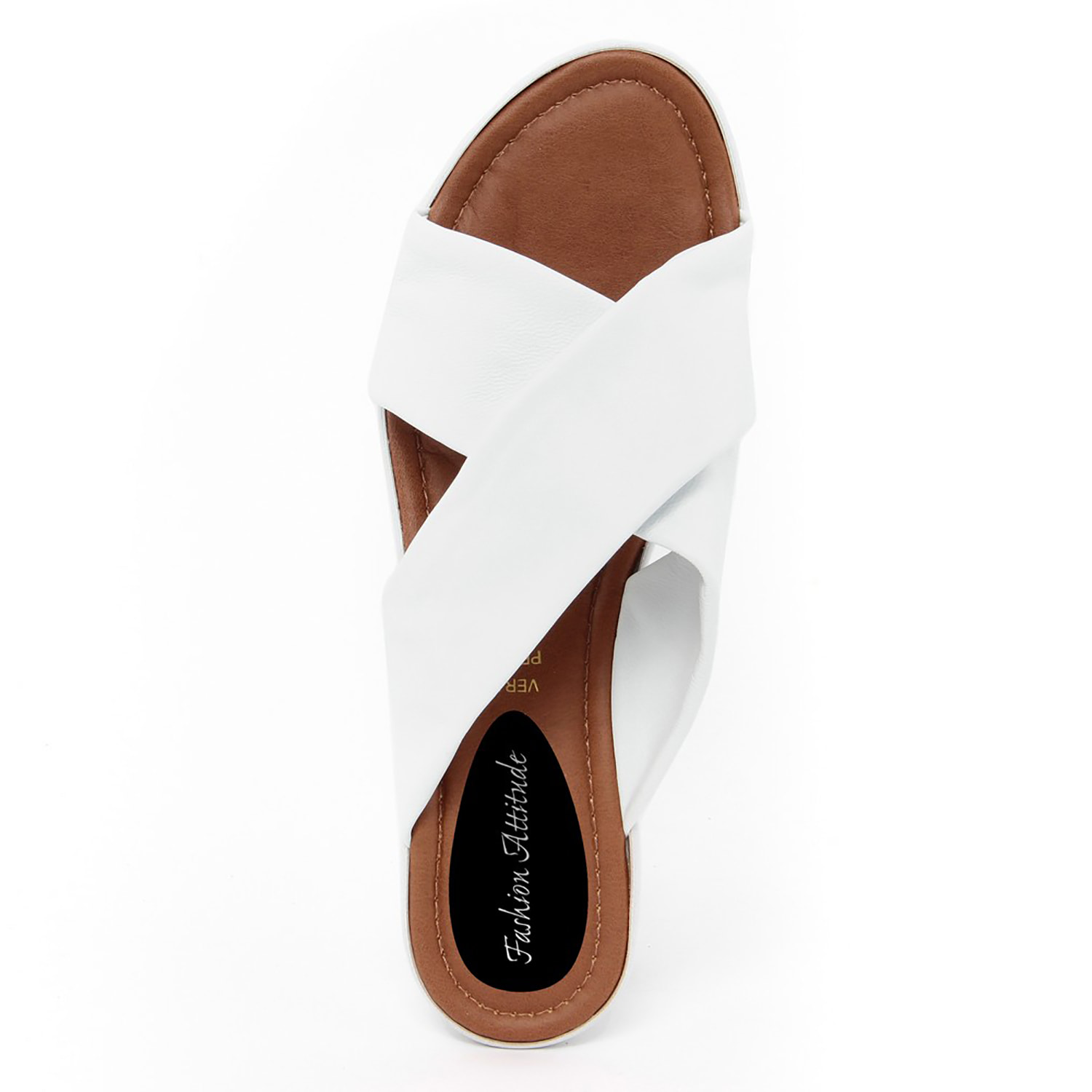 Sandalo con zeppa Donna colore Bianco