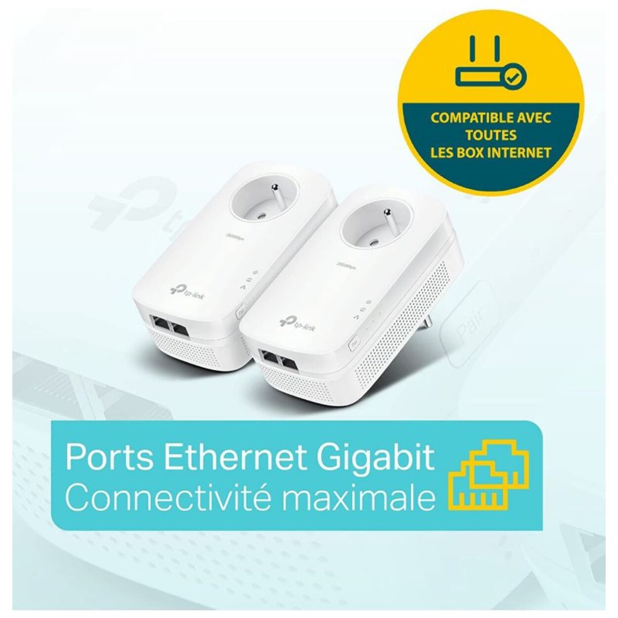 CPL Filaire TP-LINK TL-PA9025P 2000Mbps 2x2RJ45 pack de 2