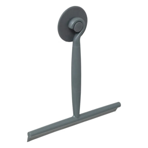 Raclette à vitres avec ventouse en plastique gris 23x22cm