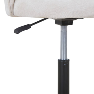 Chaise de bureau à roulettes tissu PHYL