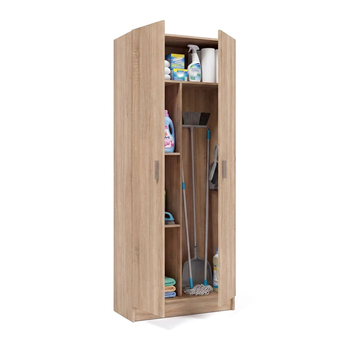 Armario de 2 puertas en roble canadian 73x180 cm Multi Useful 73 Roble