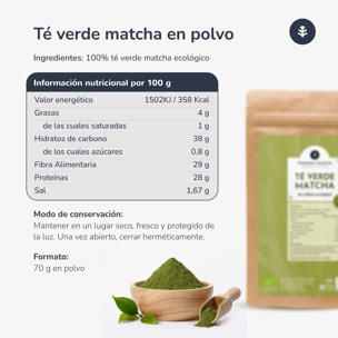 Pack 6xTé Matcha en polvo ECO Planeta Huerto 70 g