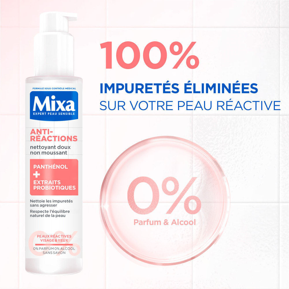 Mixa Anti-Réactions Nettoyant Doux Non Moussant