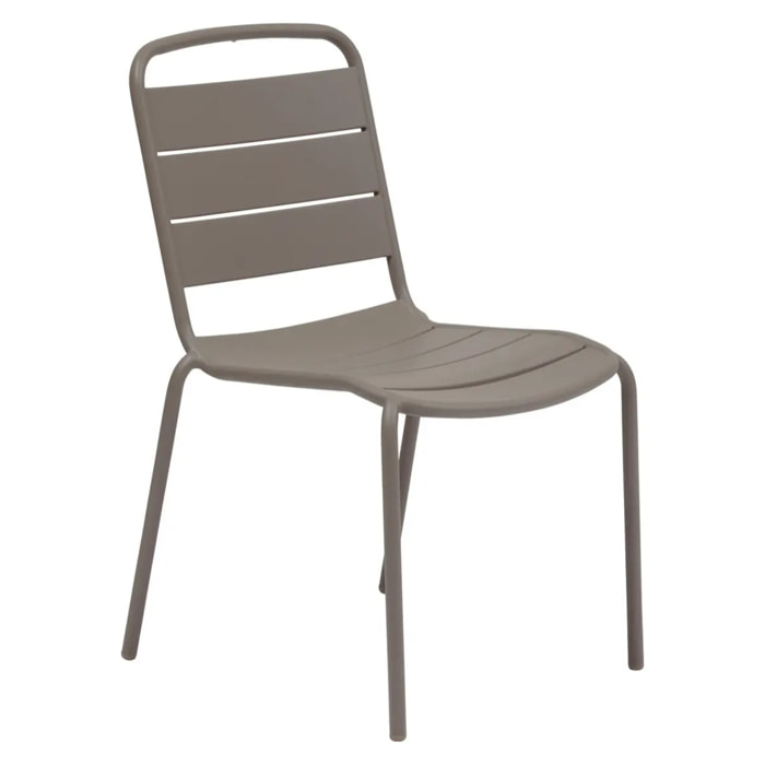 Chaise de jardin empilable Alegoria café