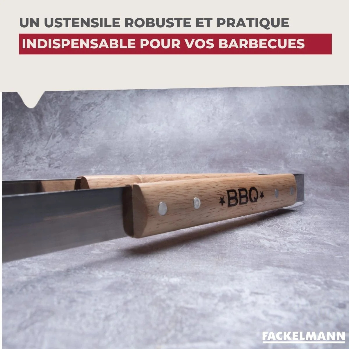 Set de 2 ustensiles de cuisine pince cuisson viande Fackelmann Barbecue