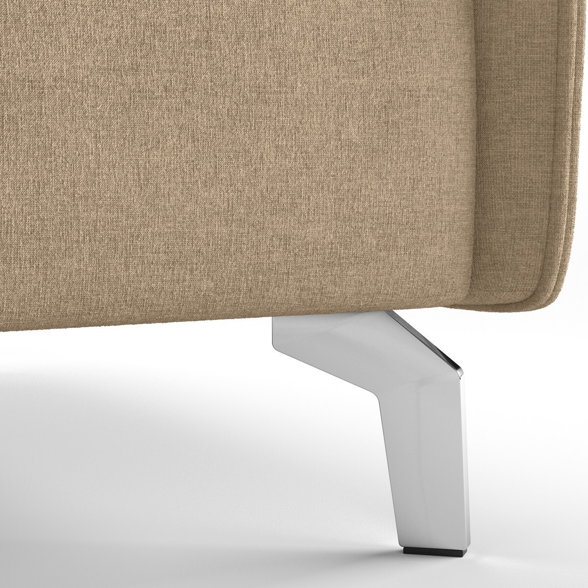 Canapé droit convertible 3 places en tissu chenille - ouverture express - NOVOLI
