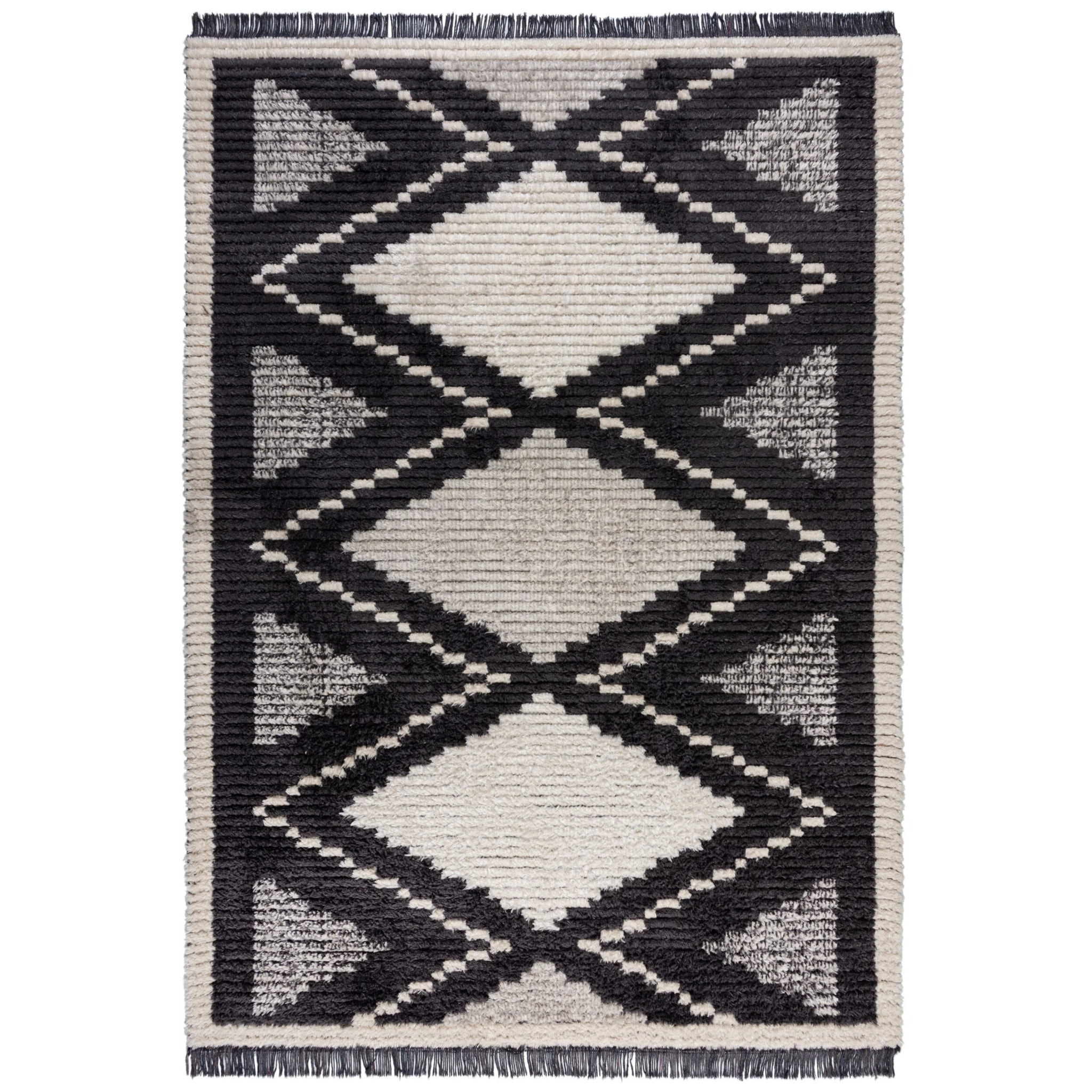 Tapis style berbere ZAID Monochrome