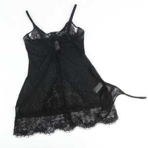 Set babydoll y bragas transparentes