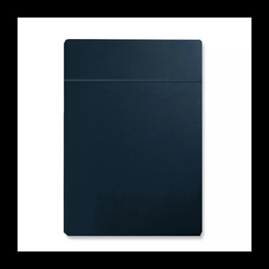 Drap plat satin de coton uni bleu Ava uni bleu nuit