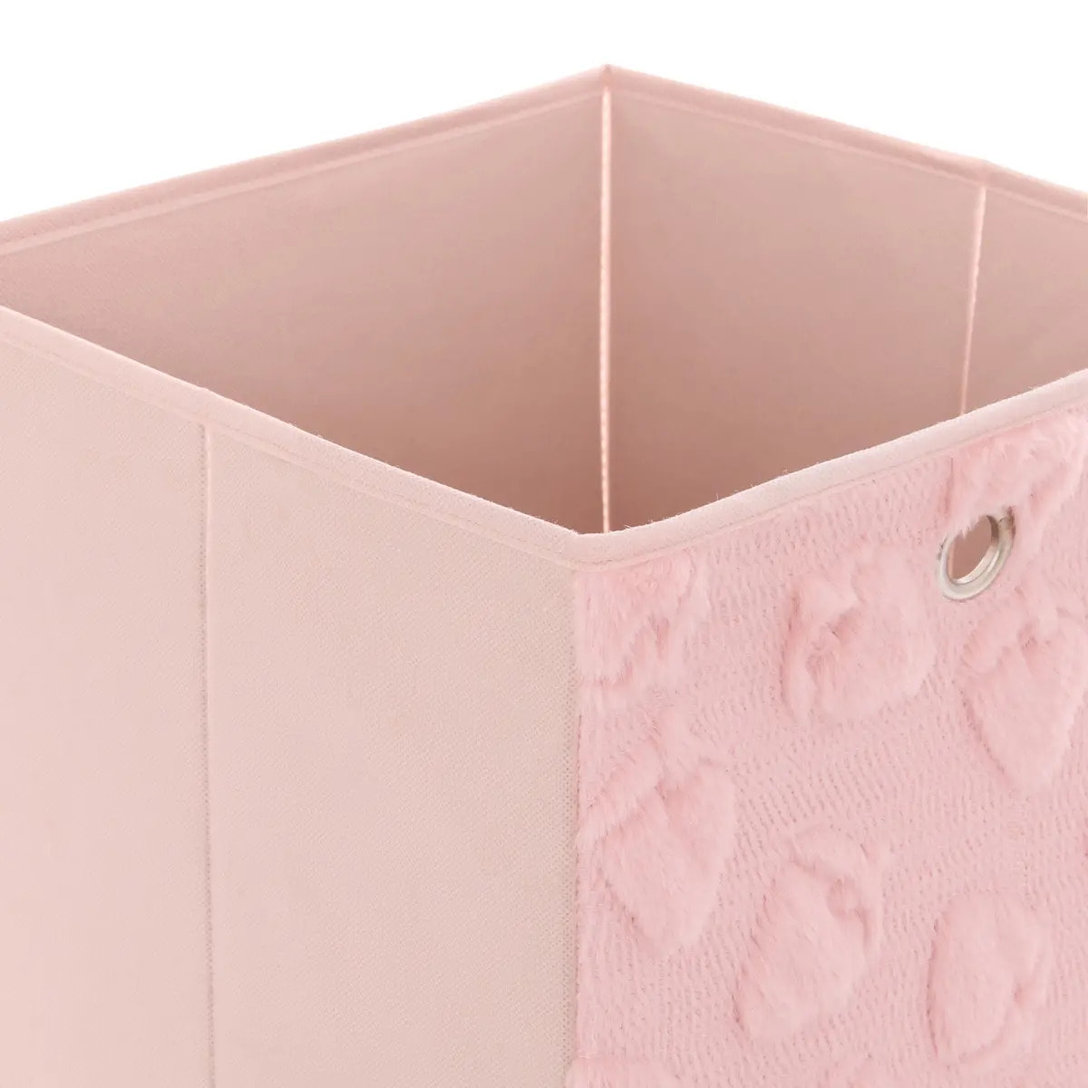 Panier de rangement Fraci 30x30cm Rose Motifs Fraises