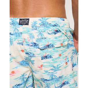 Bañador Estampado Tropical Amarillo - Loso