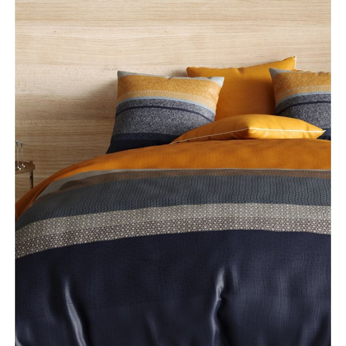 Parure Housse De Couette + 1 taie 100% coton 71fils Ubud