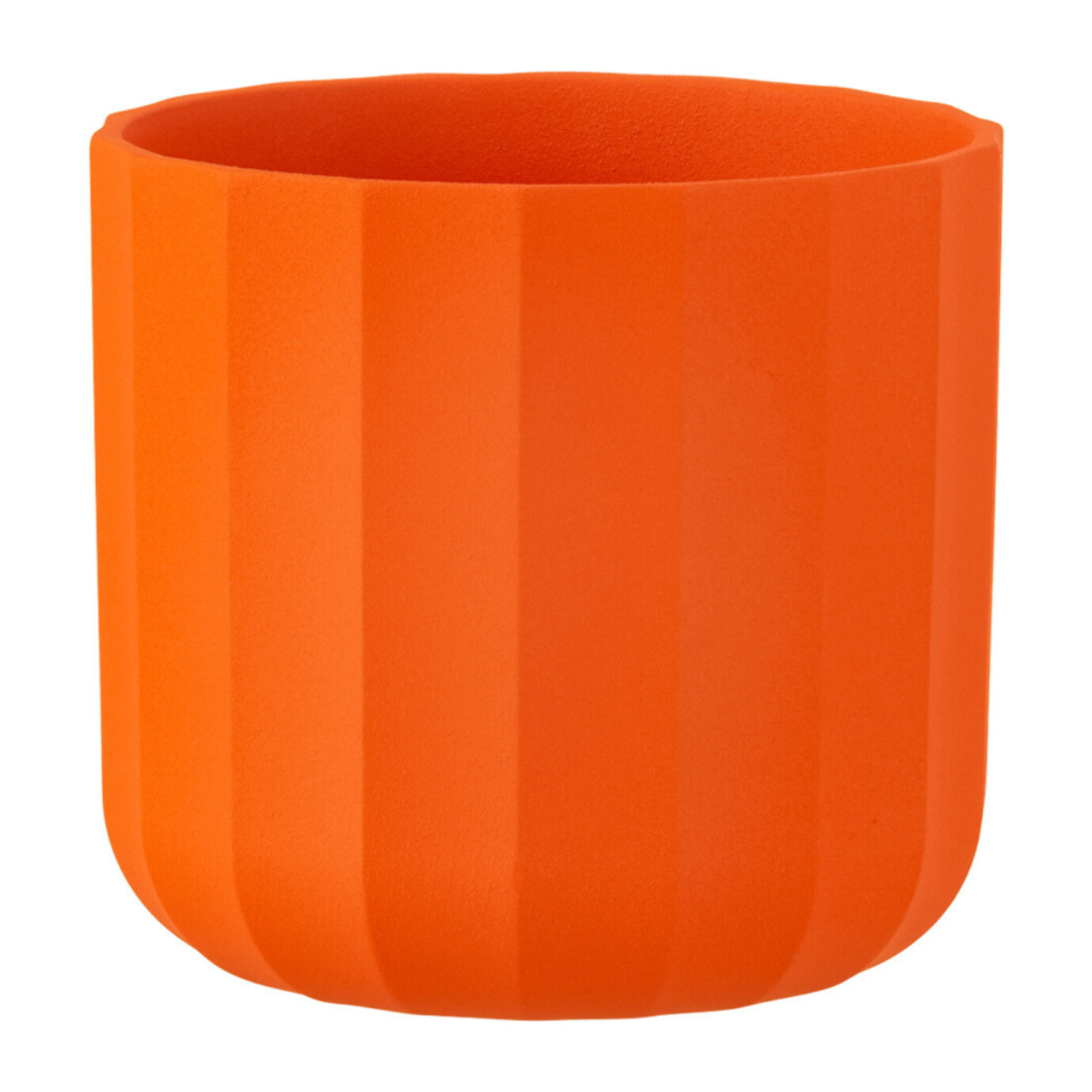 J-Line cache-pot Summer - céramique - orange - small - 3 pièces - Ø 13.5 cm