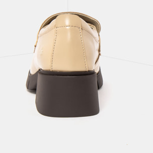 Zapatos 1283 NAPPA SHINNY CREAM / VARSOVIA color Cream