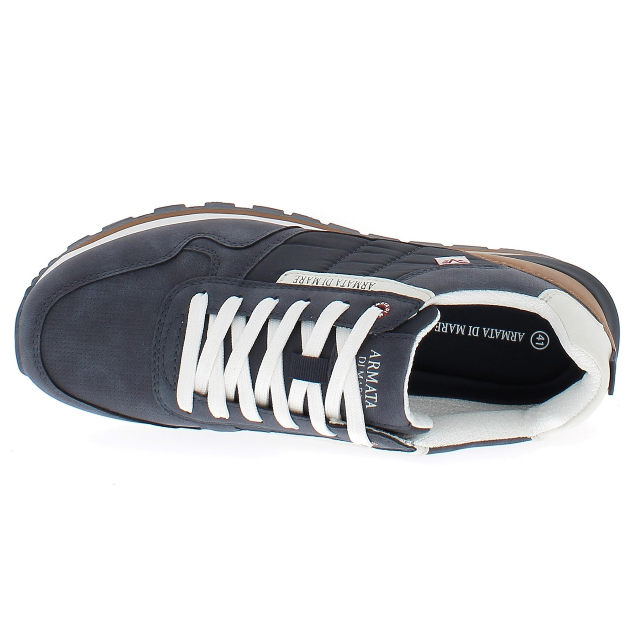 Armata di Mare Scarpe Uomo Sneakers Vintage Running con Soletta Rimovibile in Memory Foam AMU 1N944 Navy
