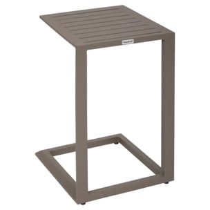 Table d'appoint de jardin Evasion 38x38cm café