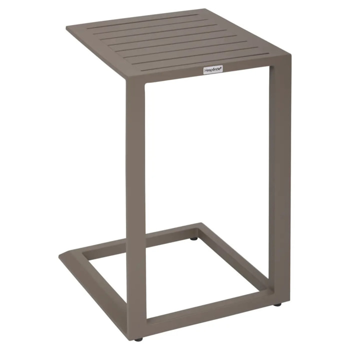 Table d'appoint de jardin Evasion 38x38cm café