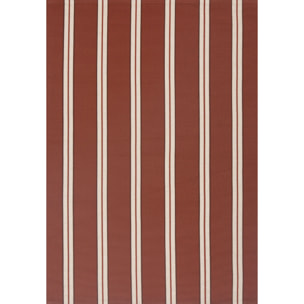 LIDO - Tapis intérieur/extérieur à rayures marron