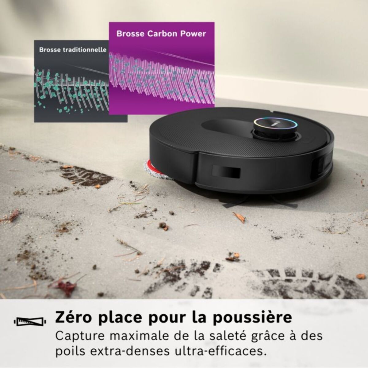 Robot Aspirateur Laveur BOSCH Spotless Max Noir