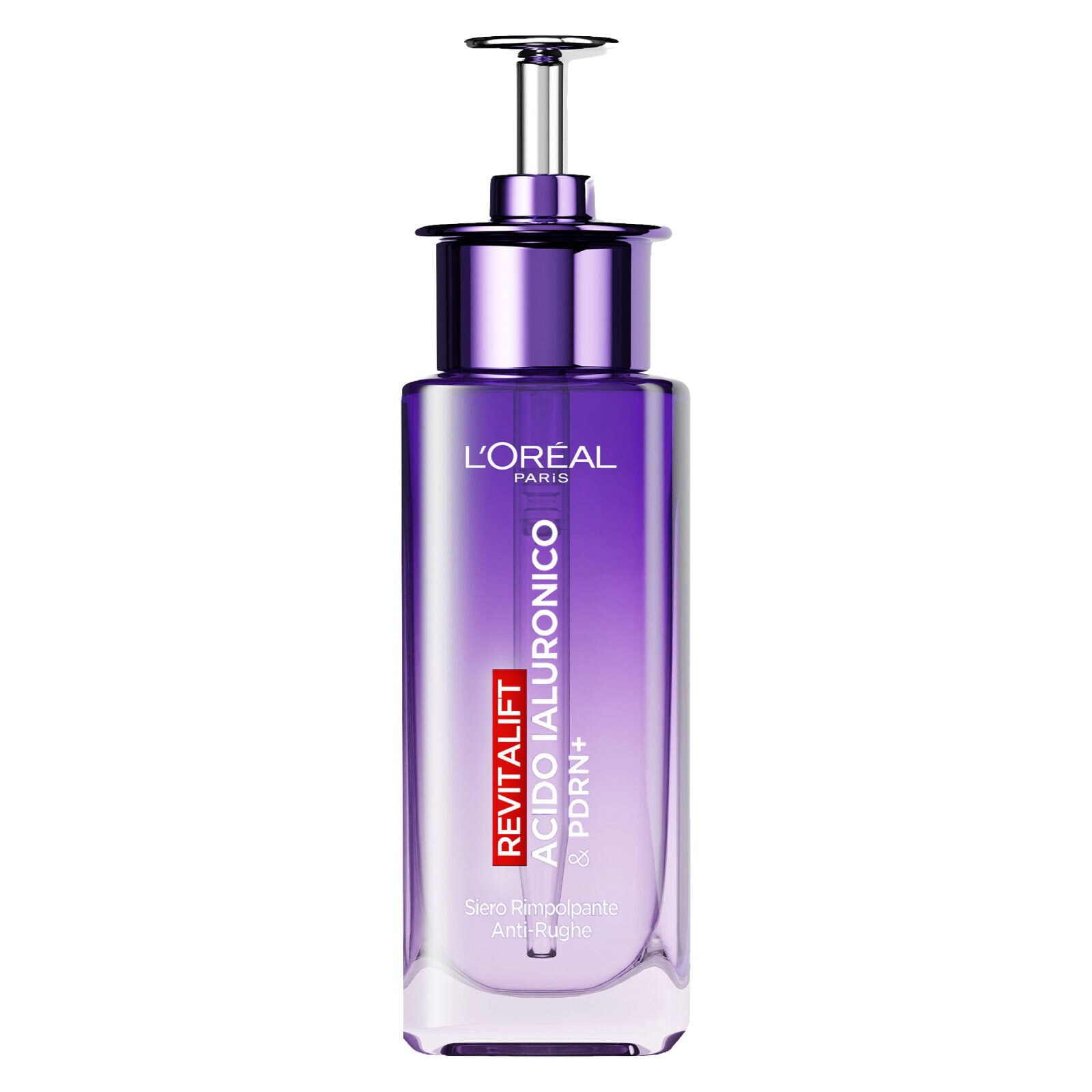 Siero Viso Rimpolpante Anti-Rughe Idratante Revitalift con Acido Ialuronico e PDRN+ Illuminante da 30ml