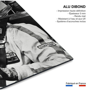 Photo célébrité Paul Newman Indianapolis Tableau alu Dibond