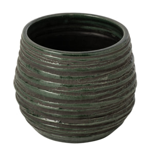 J-Line cache-pot - céramique - bleu pétrole - large